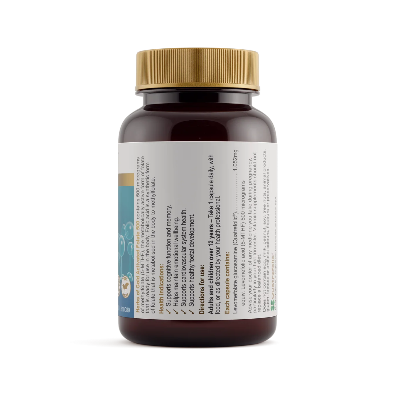 Herbs of Gold Activated Folate 500
