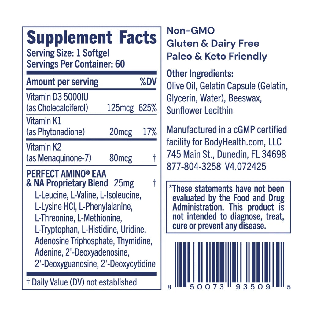 Bodyhealth vitamin D3+MK7