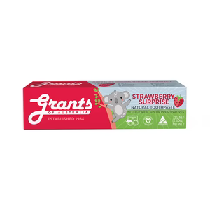 Grants Toothpaste KIDS Strawberry Fluoride Free