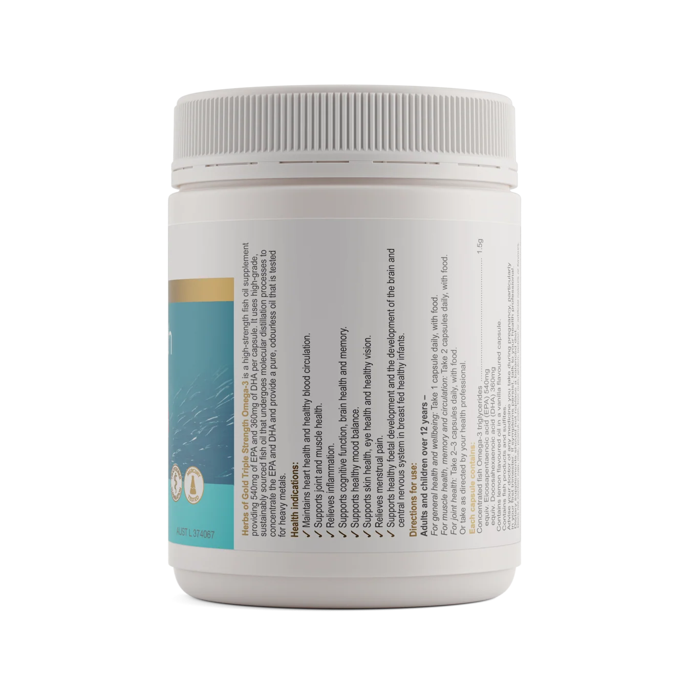Herbs Of Gold Triple Strength Omega-3